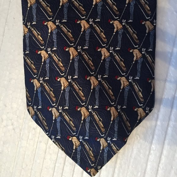 Ashcreek Trading Golf Silk Tie - Picture 1 of 5